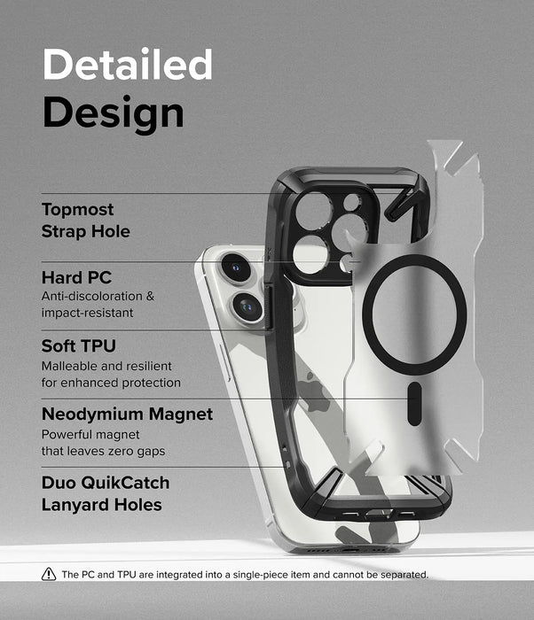 Estuche Ringke Fusion X Magsafe Apple iPhone 15 Pro Max  - Negro