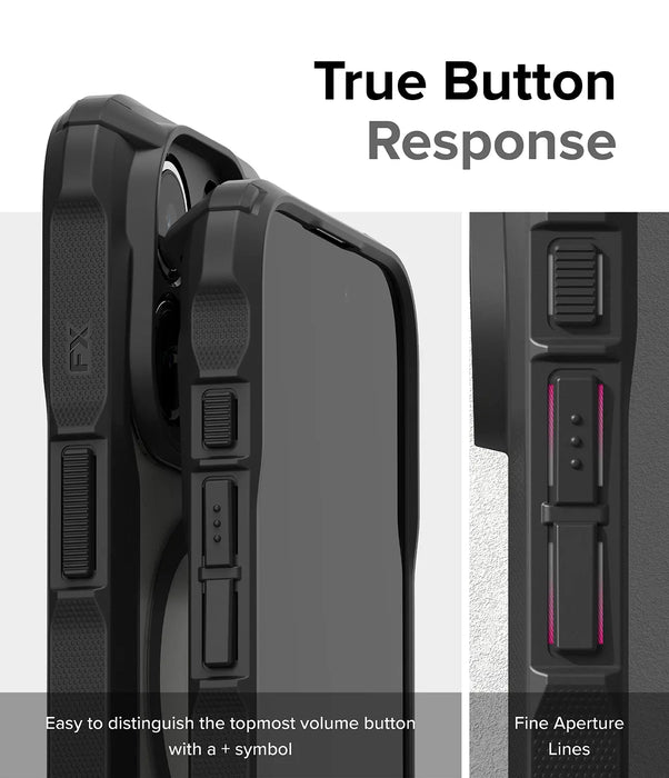 Estuche Ringke Fusion X Magsafe Apple iPhone 15 Pro Max  - Negro