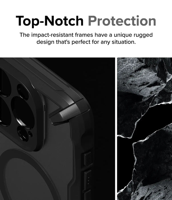 Estuche Ringke Fusion X Magsafe Apple iPhone 15 Pro Max  - Negro