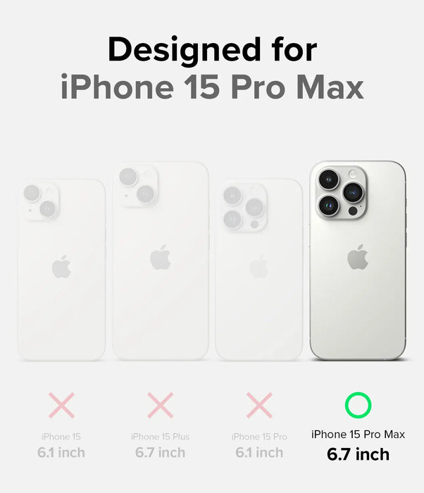 Estuche Ringke Onyx Apple iPhone 15 Pro Max - Negro