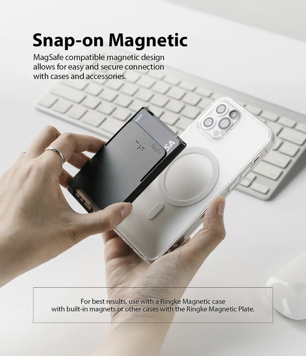 Billetera Vertical Magsafe Ringke - Negra