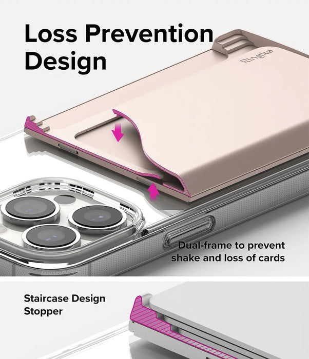 Billetera Lateral Magsafe Ringke - Rosa