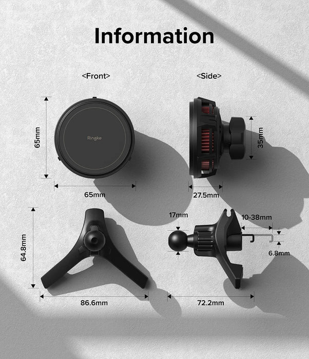 Soporte de carro magnético MagSafe Ringke Peltier