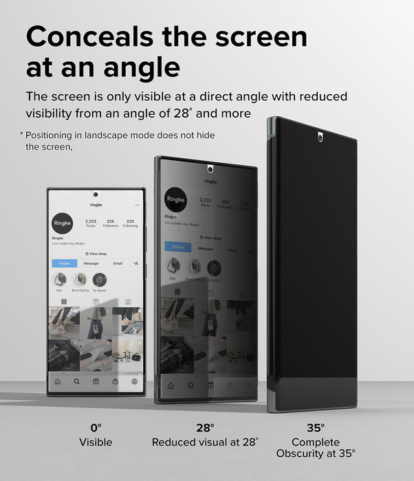 Protector de pantalla Ringke Privacy Dual Easy Wing Samsung Galaxy S23 Ultra
