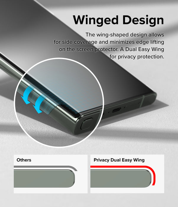 Protector de pantalla Ringke Privacy Dual Easy Wing Samsung Galaxy S23 Ultra