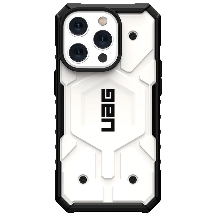 Estuche Urban Armor Gear UAG Pathfinder MagSafe Apple iPhone 14 Pro - Blanco