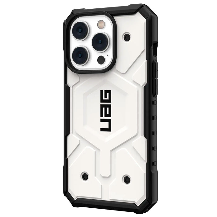 Estuche Urban Armor Gear UAG Pathfinder MagSafe Apple iPhone 14 Pro - Blanco
