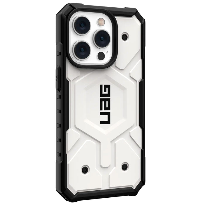 Estuche Urban Armor Gear UAG Pathfinder MagSafe Apple iPhone 14 Pro - Blanco