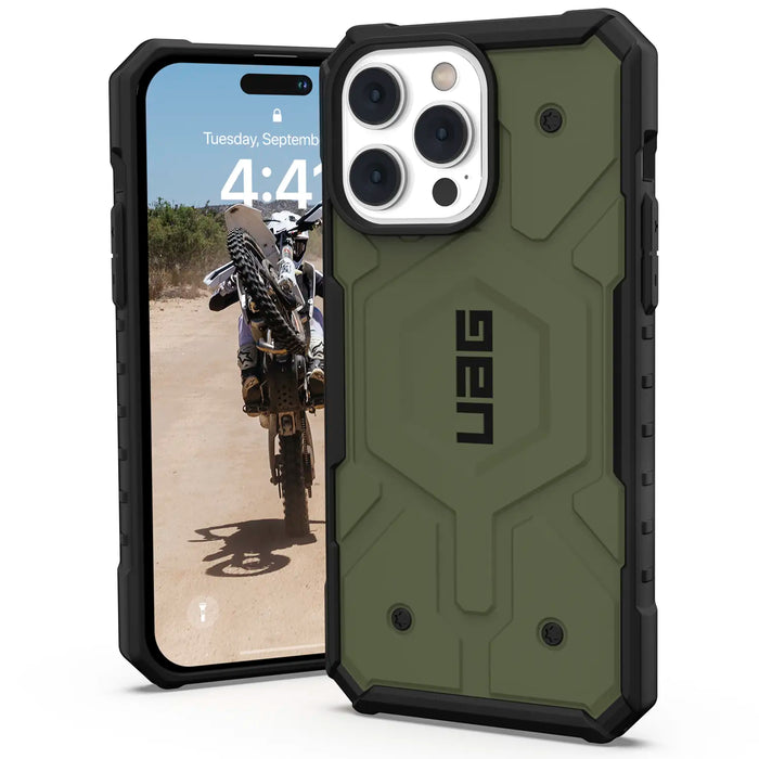 Estuche Urban Armor Gear UAG Pathfinder MagSafe Apple iPhone 14 Pro Max - Verde