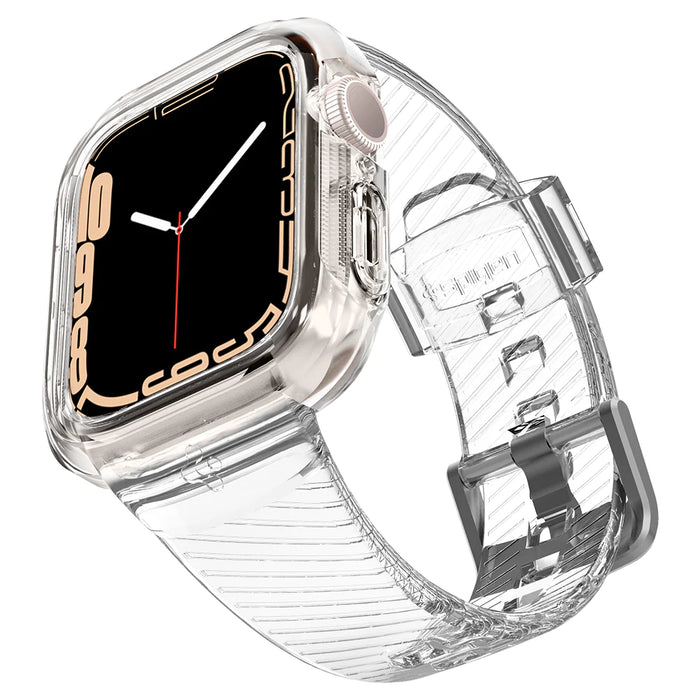 Estuche Spigen Liquid Crystal Pro Apple Watch (41/40 mm) - Claro