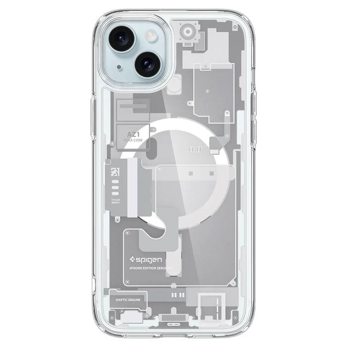 Estuche Spigen Ultra Hybryd Zero One Apple iPhone 15 - Blanco