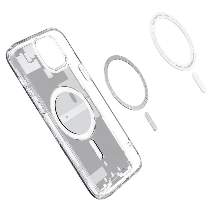 Estuche Spigen Ultra Hybryd Zero One Apple iPhone 15 - Blanco