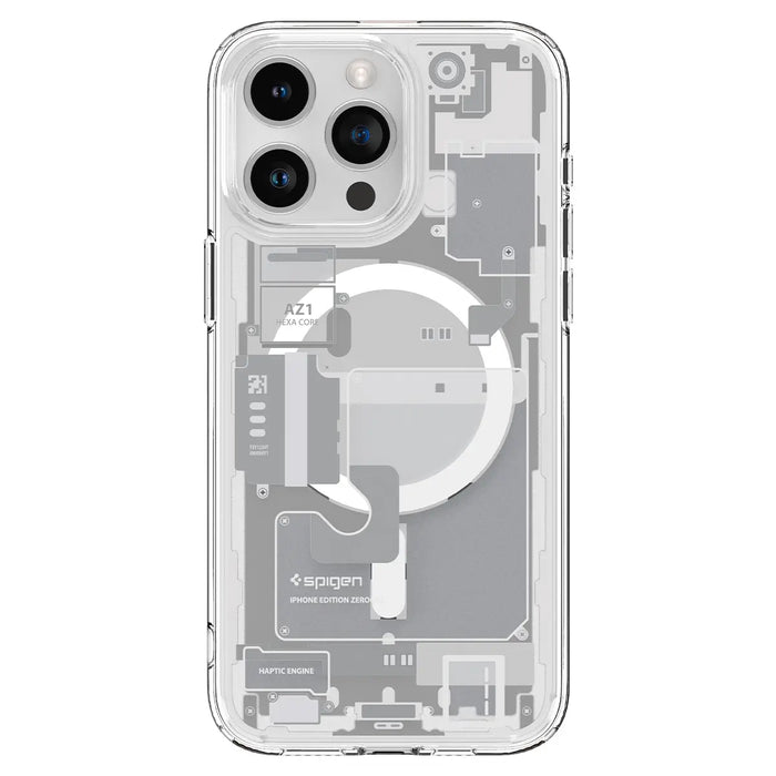 Estuche Spigen Ultra Hybrid Zero One Magsafe Apple iPhone 15 Pro Max - Blanco