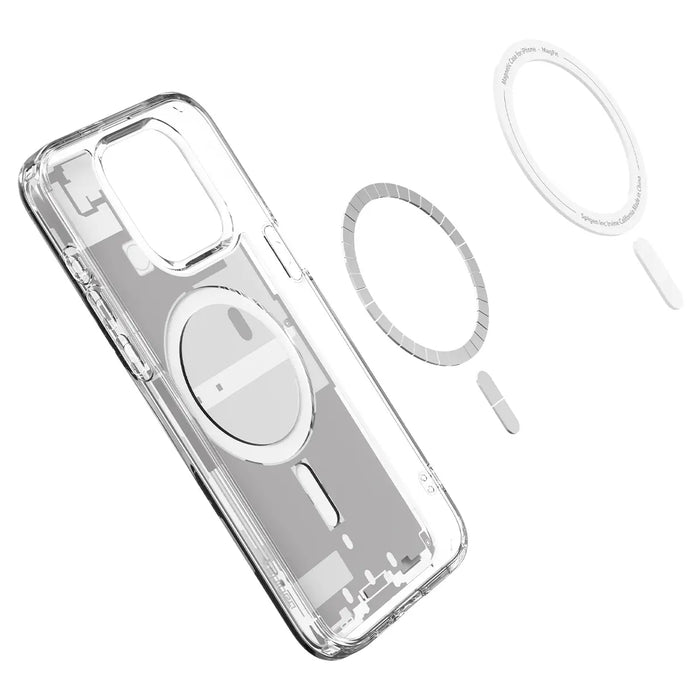 Estuche Spigen Ultra Hybrid Zero One Magsafe Apple iPhone 15 Pro Max - Blanco