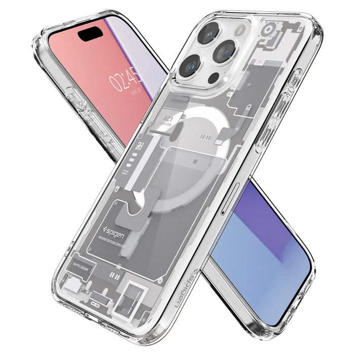 Estuche Spigen Ultra Hybrid Zero One Magsafe Apple iPhone 15 Pro Max - Blanco