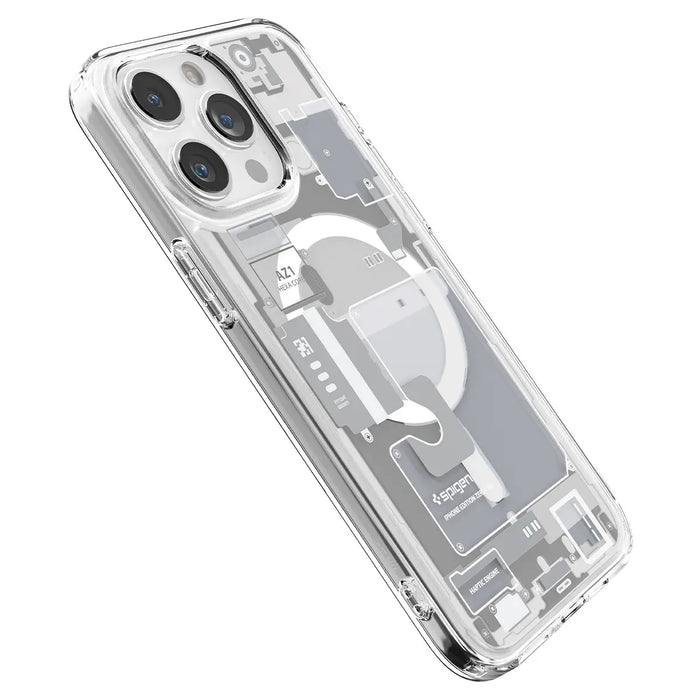 Estuche Spigen Ultra Hybrid Zero One Magsafe Apple iPhone 15 Pro Max - Blanco