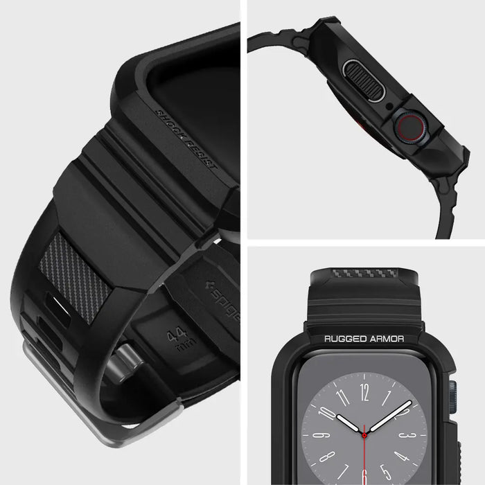 Pulso Estuche Spigen Rugged Armor Pro Apple Watch (45/44 mm) - Negro