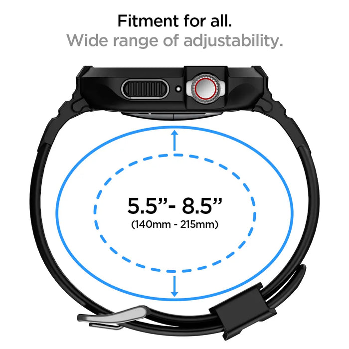 Pulso Estuche Spigen Rugged Armor Pro Apple Watch (45/44 mm) - Negro