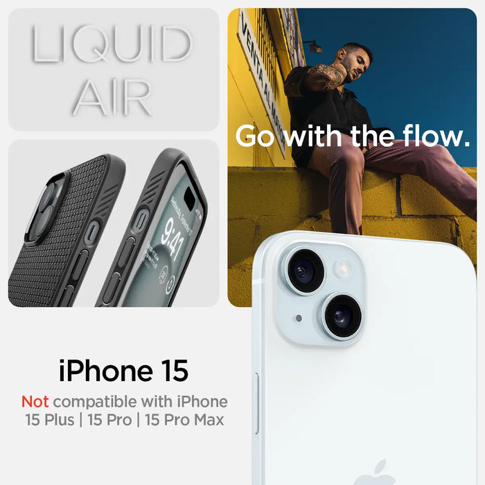 Estuche Spigen Liquid Air Apple iPhone 15