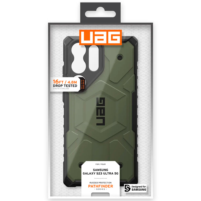 Estuche Urban Armor Gear UAG Pathfinder Samsung Galaxy S23 Ultra - Verde