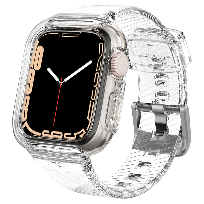 Estuche Spigen Liquid Crystal Pro Apple Watch (41/40 mm) - Claro