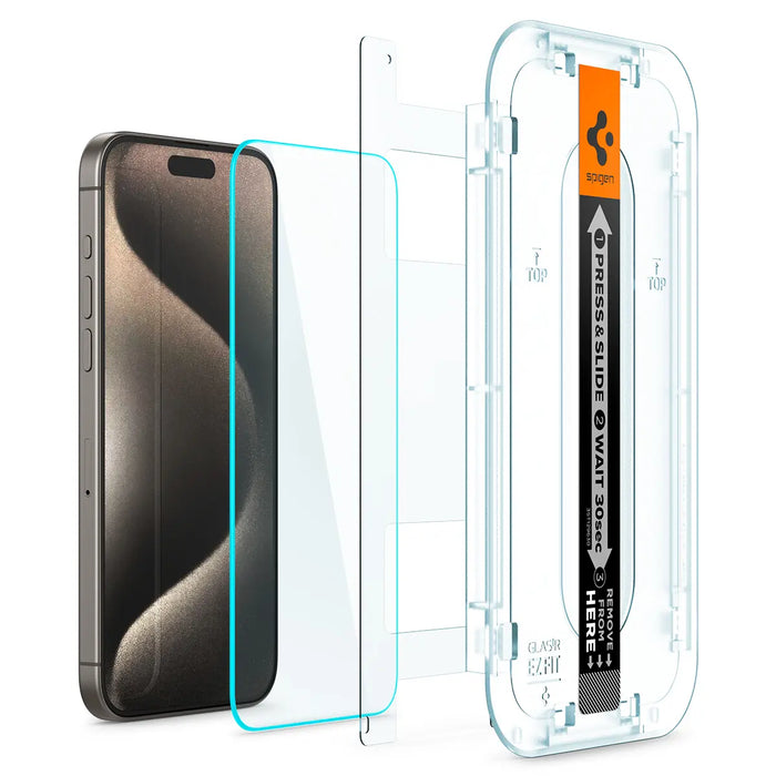 Vidrio Templado Spigen Glastr EZFIT Apple iPhone 15 Pro Max [1 pack]