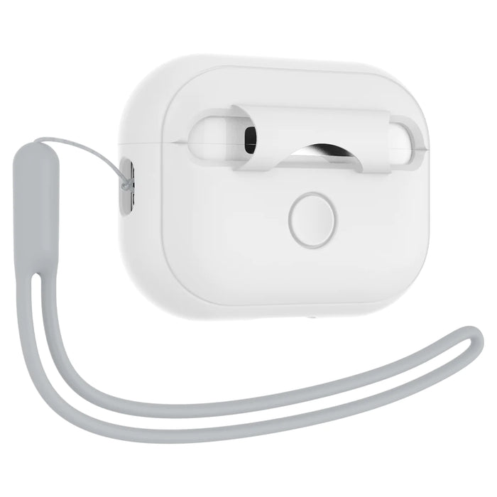 Estuche Spigen Silicone Fit Apple Airpods Pro 2 - Blanco