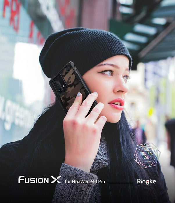 Estuche Ringke Fusion X Huawei P40 Pro - Camo estuches Ringke 