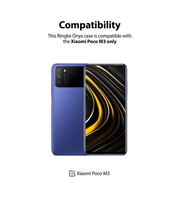 Estuche Ringke Onyx Xiaomi Poco M3 - Azul estuches Ringke 