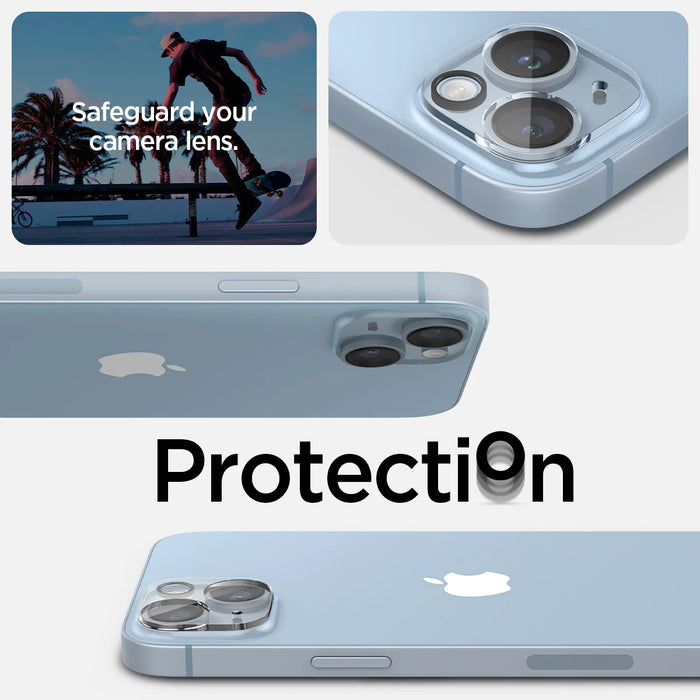 Vidrio protector de lentes de cámara Spigen Glas.tR Optik iPhone 14 Plus / iPhone 14 [2 pack]