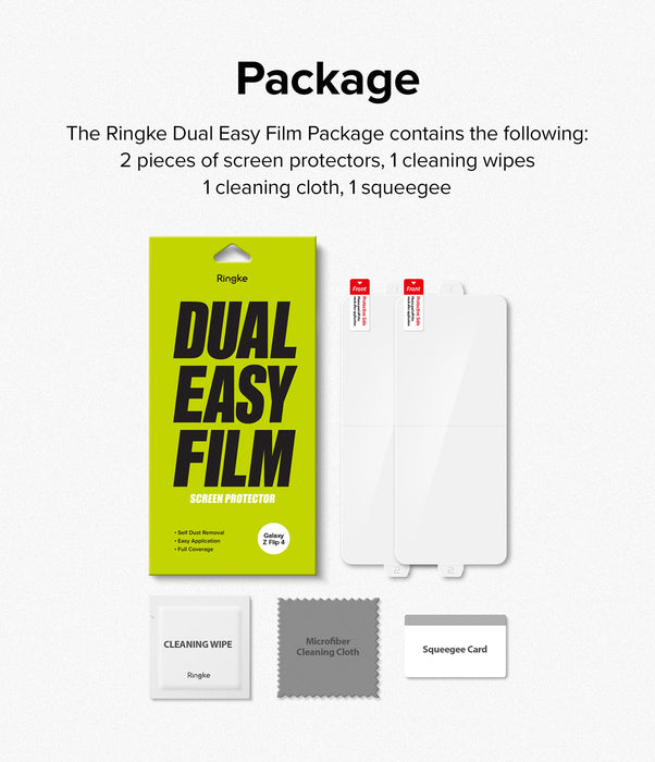 Vidrio Flexible Ringke Dual Easy Film Samsung Galaxy Z Flip 4 Protectores de pantalla Ringke 